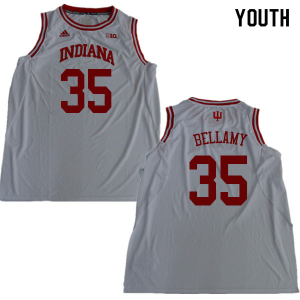 Youth #35 Walt Bellamy Indiana Hoosiers College Basketball Jerseys Sale-White